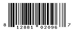 UPC barcode number 812881020967