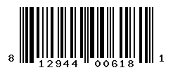 UPC barcode number 812944006181