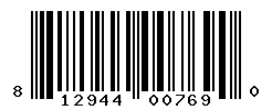 UPC barcode number 812944007690