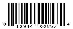 UPC barcode number 812944008574