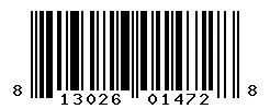 UPC barcode 813026014728