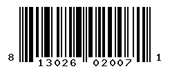 UPC barcode number 813026020071