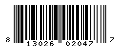 UPC barcode number 813026020477