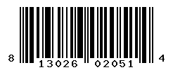 UPC barcode number 813026020514
