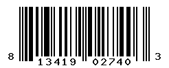 UPC barcode number 813419027403
