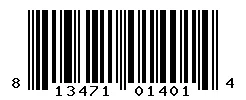 UPC barcode 813471014014