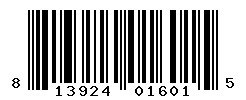 UPC barcode number 813924016015