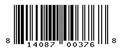 UPC barcode 814087003768