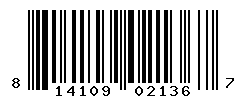upc 814109021367 barcode image