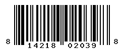 UPC barcode number 814218020398