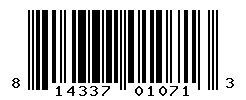 upc 814337010713 barcode image