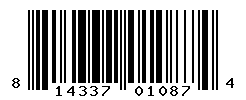 upc 814337010874 barcode image