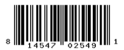 UPC barcode number 814547025491