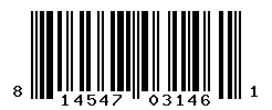 UPC barcode number 814547031461