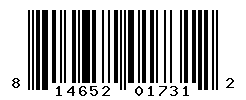 UPC barcode number 814652017312