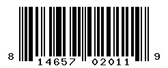 UPC barcode number 814657020119