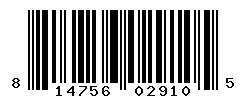 UPC barcode number 814756029105