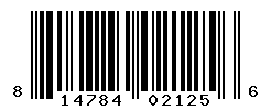 UPC barcode number 814784021256