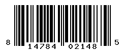 UPC barcode number 814784021485