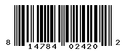 UPC barcode number 814784024202