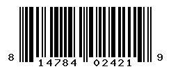 UPC barcode number 814784024219