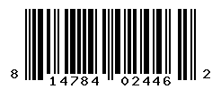 UPC barcode number 814784024462