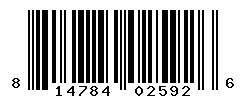 UPC barcode number 814784025926