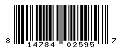 UPC barcode number 814784025957