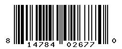 UPC barcode number 814784026770
