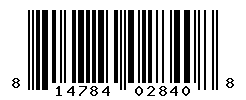 UPC barcode number 814784028408