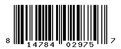 UPC barcode number 814784029757