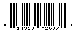UPC barcode number 814816020073