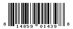 UPC barcode 814859014398