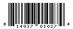 UPC barcode number 814937010274