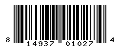 UPC barcode 814937010274