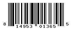 UPC barcode number 814953013655