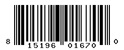 UPC barcode number 815196016700