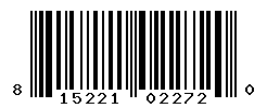 UPC barcode number 815221022720