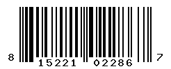 UPC barcode number 815221022867