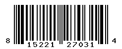 UPC barcode number 8152210270314