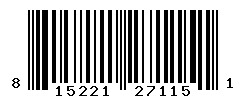 UPC barcode number 8152210271151