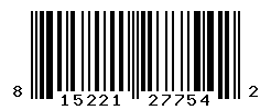 UPC barcode number 8152210277542