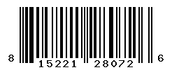 UPC barcode number 8152210280726