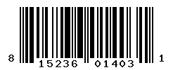 UPC barcode number 815236014031