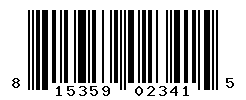 UPC barcode number 815359023415