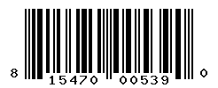 UPC barcode number 815470005390