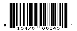 UPC barcode number 815470005451