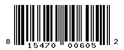 UPC barcode number 815470006052