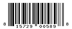 UPC barcode number 815729005898