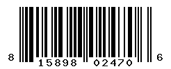 UPC barcode number 815898024706